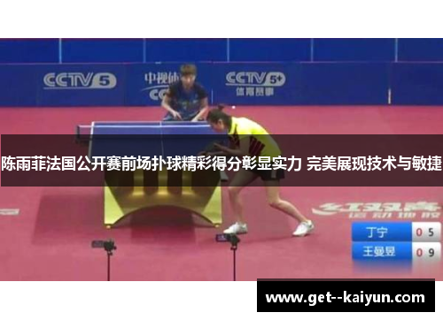 陈雨菲法国公开赛前场扑球精彩得分彰显实力 完美展现技术与敏捷